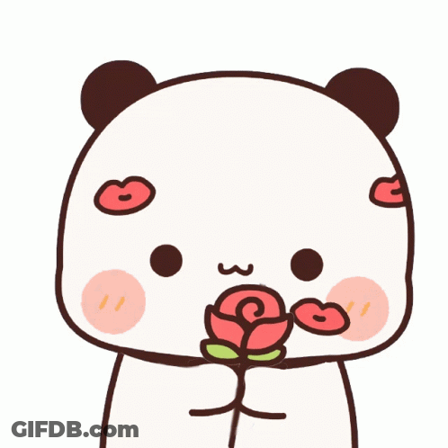 Cartoon Panda Saying Cute Hoon Na Mein GIF