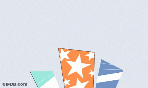 Cartoon Party Hat With Stars GIF