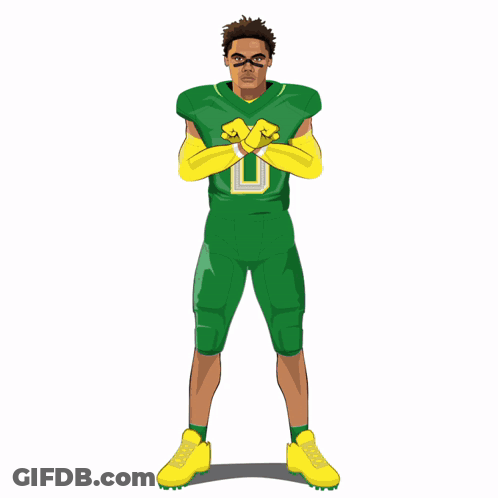 Cartoon Patriots Football Player GIF