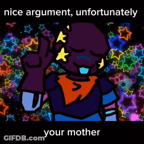 Cartoon Peace Sign Nice Argument Unfortunately Your Mother GIF