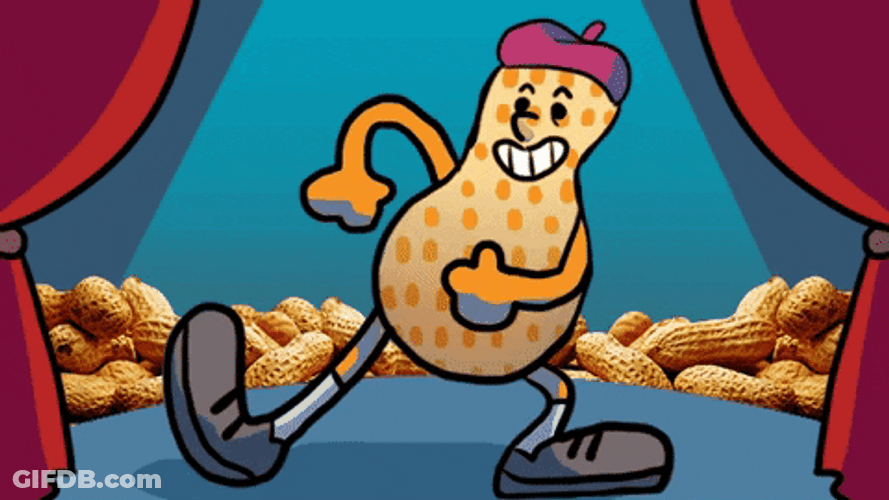Cartoon Peanut Cute Dancing GIF