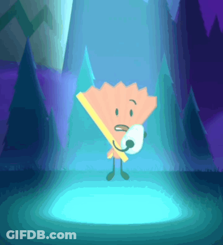 Cartoon Pencil Holding Microphone GIF