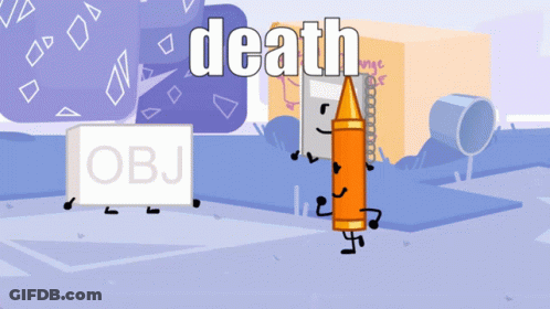 Cartoon Pencil With Death GIF