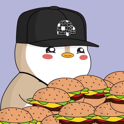 Cartoon Penguin Grabs His Whataburger GIF
