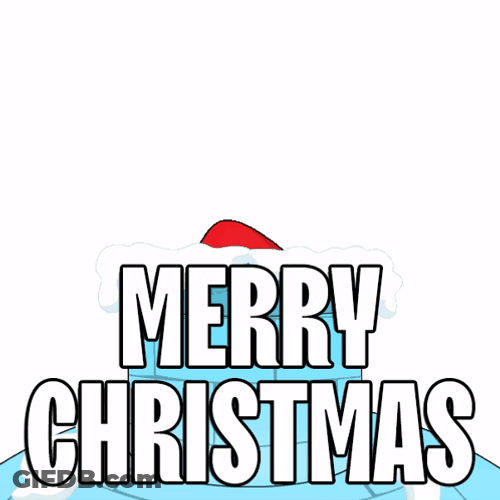 Cartoon Penguin Happy Christmas GIF
