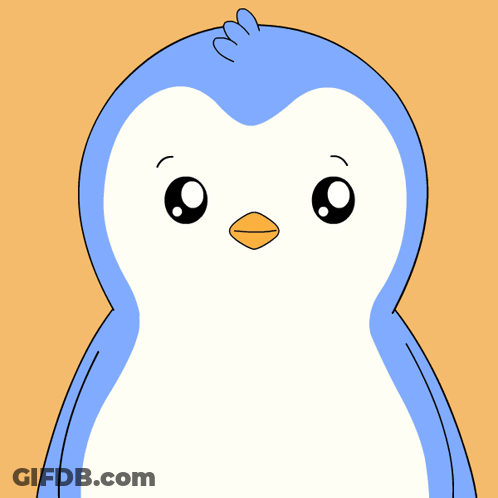 Cartoon Penguin Holding Cell Phone Saying I Miss You So Much GIF