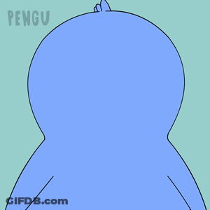 Cartoon Penguin Saying Hey GIF