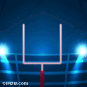 Cartoon Penguin Standing Next To Football GIF