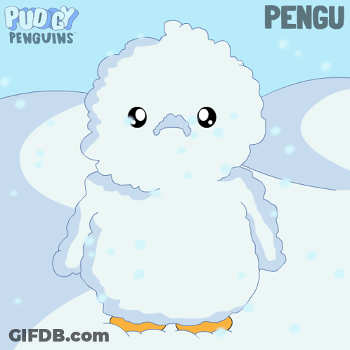 Cartoon Penguin With Name Pengu GIF
