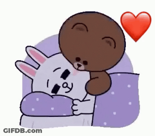 Cartoon People Hugging One Wearing Glasses GIF