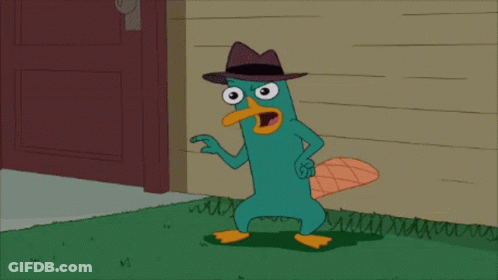 Cartoon Perry The Platypus Wearing Hat GIF