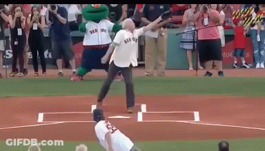 Cartoon Person Dance 15 Sec Green Wall Cross GIF