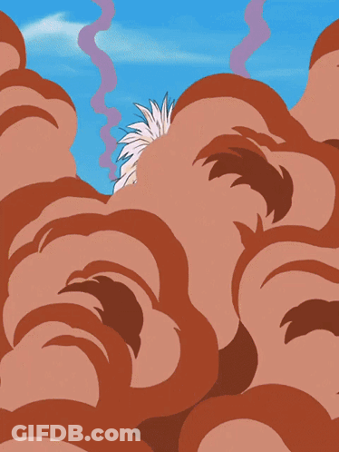 Cartoon Person Flying On Blue Background GIF