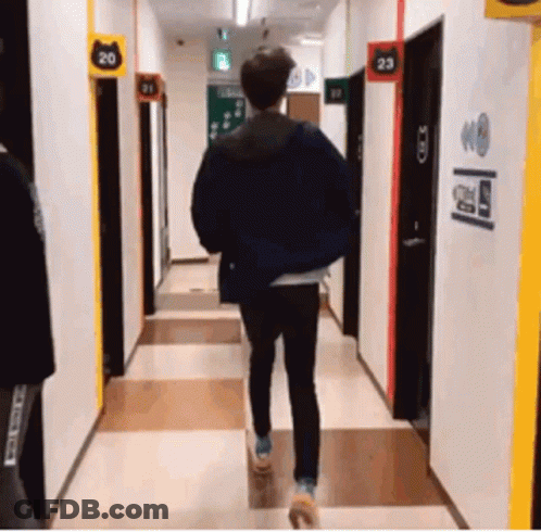 Cartoon Person Holding Another's Hand GIF