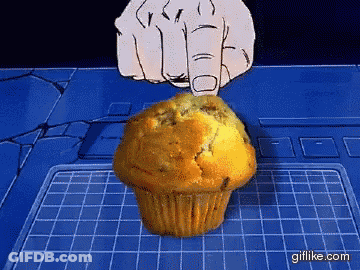 Cartoon Person Holding Cupcake Giflike.com GIF