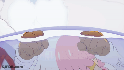 Cartoon Person Holding Paper That Says I Love You GIF