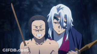 Cartoon Person Holding Sword Saying Thunder Breathing Fourth Form Distant Thunder GIF