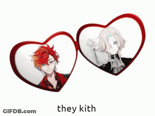 Cartoon Person Holding Umbrella And Kith Bag GIF