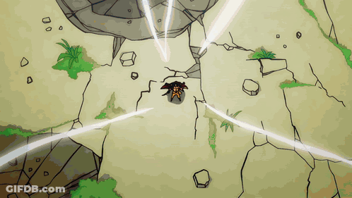 Cartoon Person In A Cave GIF