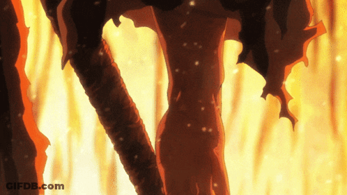 Cartoon Person In Fire GIF