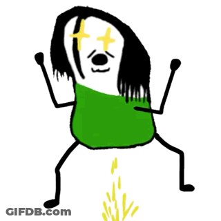 Cartoon Person In Green Shirt GIF