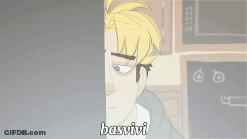 Cartoon Person In Refrigerator With Basvivi GIF