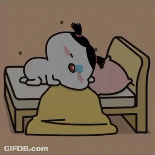 Cartoon Person Laying In Bed GIF