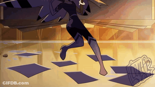 Cartoon Person Running With Luke Watermark GIF