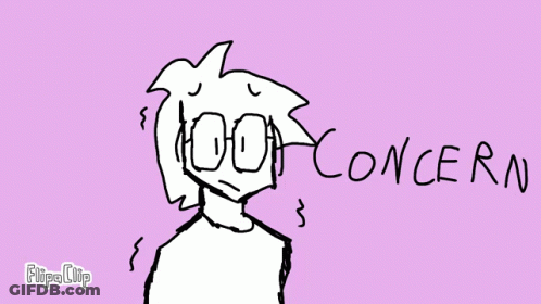 Cartoon Person Saying Concern GIF