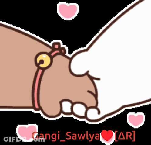 Cartoon Person Shaking Hands Gangi Sawlya GIF