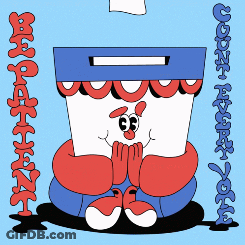 Cartoon Person Sitting Next To Box Saying Anything GIF