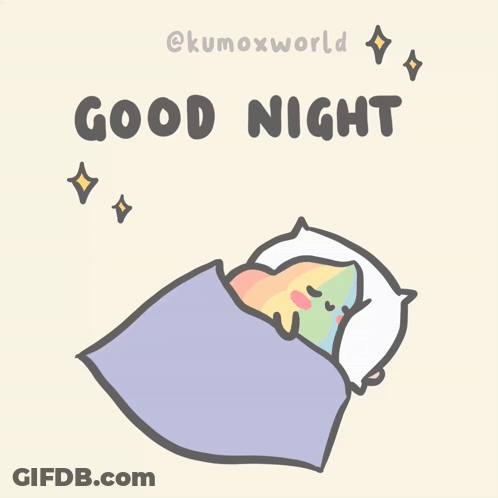 Cartoon Person Sleeping Good Night GIF