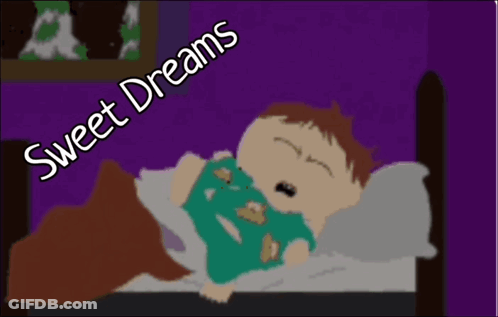 Cartoon Person Sleeping Sweet Dreams GIF