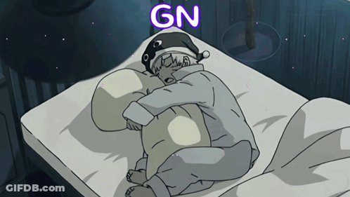 Cartoon Person Sleeping With Gn Above GIF