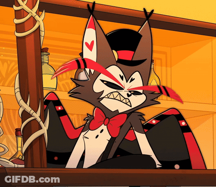 Cartoon Person Standing Before Wall Saying Inshot GIF