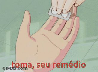 Cartoon Person Taking Pill Toma Seu Remedio GIF