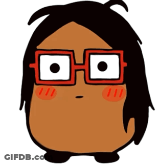 Cartoon Person Wearing Glasses Making Sad Face GIF