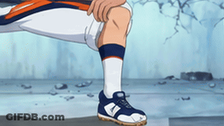 Cartoon Person Wearing New Balance Sneakers GIF