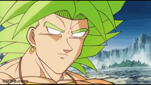 Cartoon Person With Green Hair And Waterfall GIF