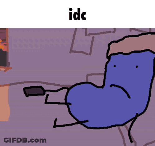 Cartoon Person With IDC GIF