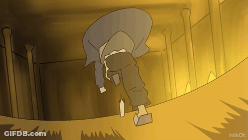 Cartoon Person With Inshot Text GIF