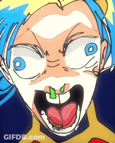 Cartoon Person With Mouth Open And Tongue Sticking Out GIF