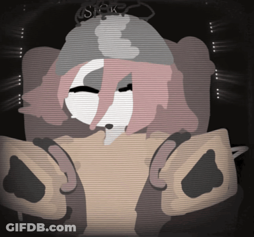 Cartoon Person With Sick GIF