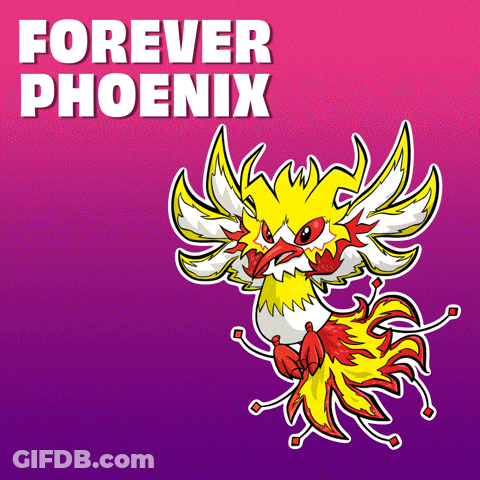 Cartoon Phoenix Saying Forever Phoenix GIF