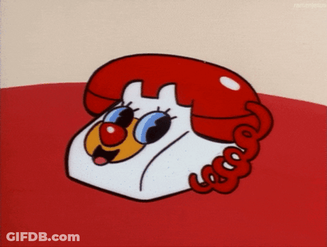 Cartoon Phone Ringing GIF