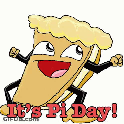 Cartoon Pie It's Pi Day GIF