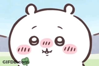 Cartoon Pig Holding Flower In Mouth GIF