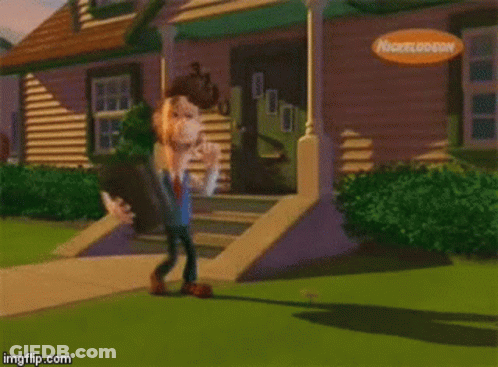 Cartoon Pig Saying I Know Where You Live GIF