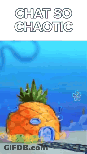 Cartoon Pineapple House Chat So Chaotic GIF