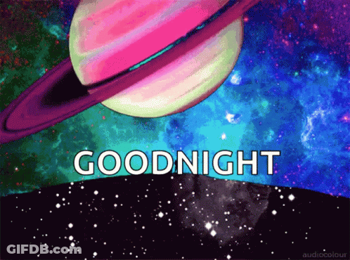 Cartoon Planet Saying Goodnight GIF